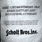 Schott CWU-45P フライトジャケット ARMY TYPE-U 中綿 2XL ネイビー 襟ボア着脱式 CWU-R-213-31