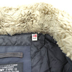 Schott CWU-45P フライトジャケット ARMY TYPE-U 中綿 2XL ネイビー 襟ボア着脱式 CWU-R-213-31