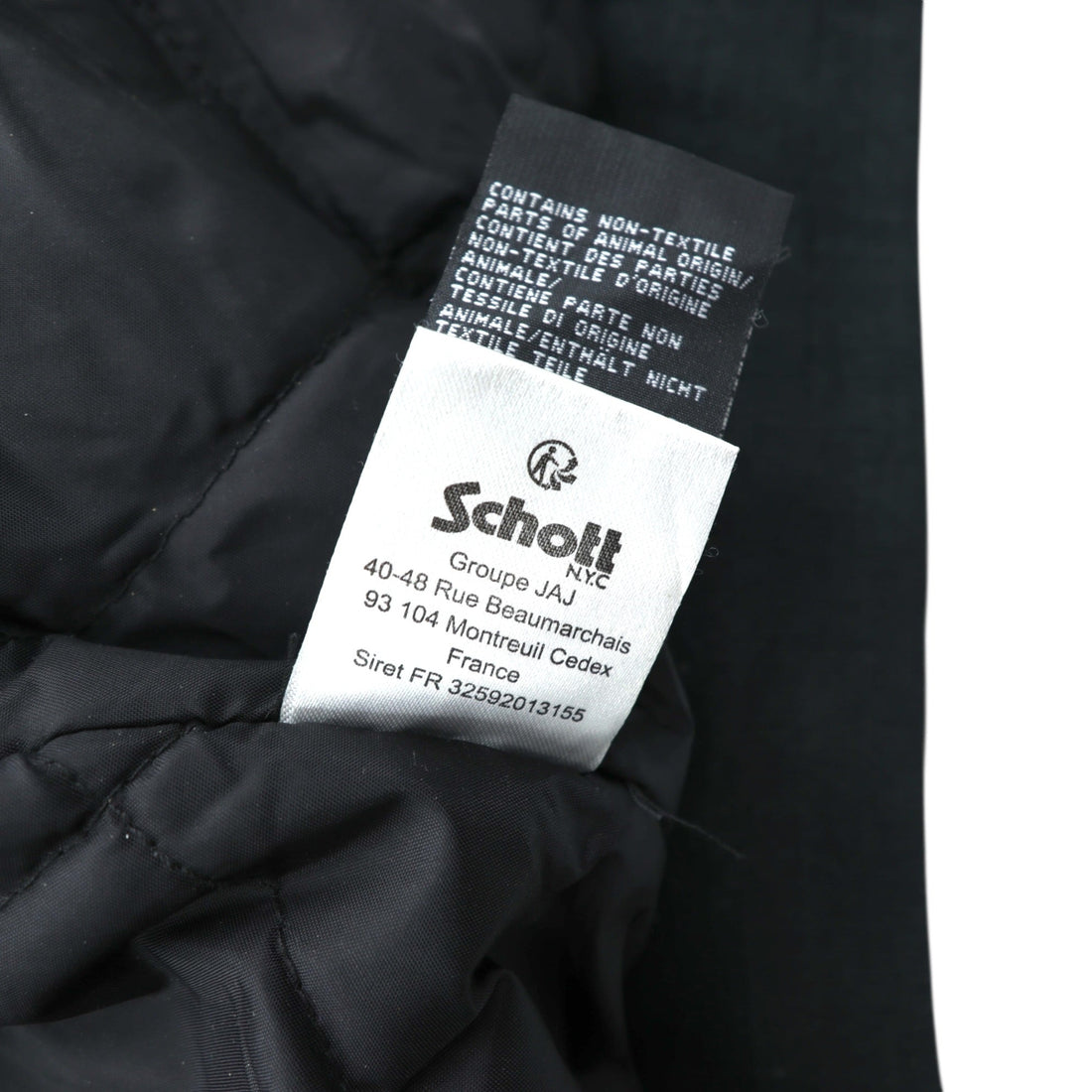 Schott TYPE-U Bomber Jacket Flight Jacket XL Navy Polyester CWU-R-213-31 Detachable Boa Collar