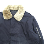 Schott CWU-45P フライトジャケット ARMY TYPE-U 中綿 2XL ネイビー 襟ボア着脱式 CWU-R-213-31