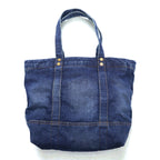 Polo Ralph Lauren ビッグポニー刺繍 ヴィンテージウォッシュ加工 デニム トートバッグ ジップ開閉 インディゴ