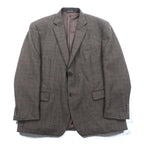 LAUREN RALPH LAUREN 2B テーラードジャケット ブレザー XL ブラウン ウール チェック