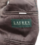 LAUREN RALPH LAUREN 2B テーラードジャケット ブレザー XL ブラウン ウール チェック