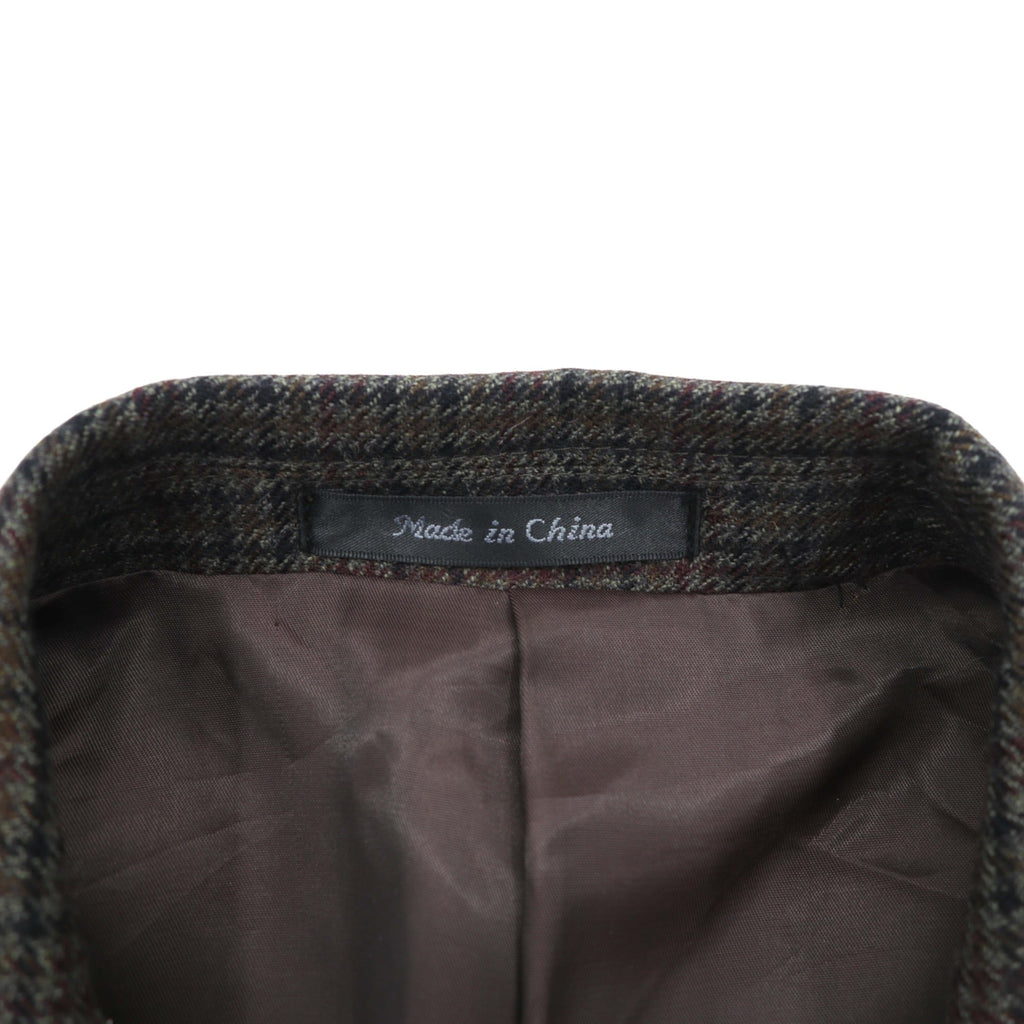 LAUREN RALPH LAUREN 2B テーラードジャケット ブレザー XL ブラウン ウール チェック