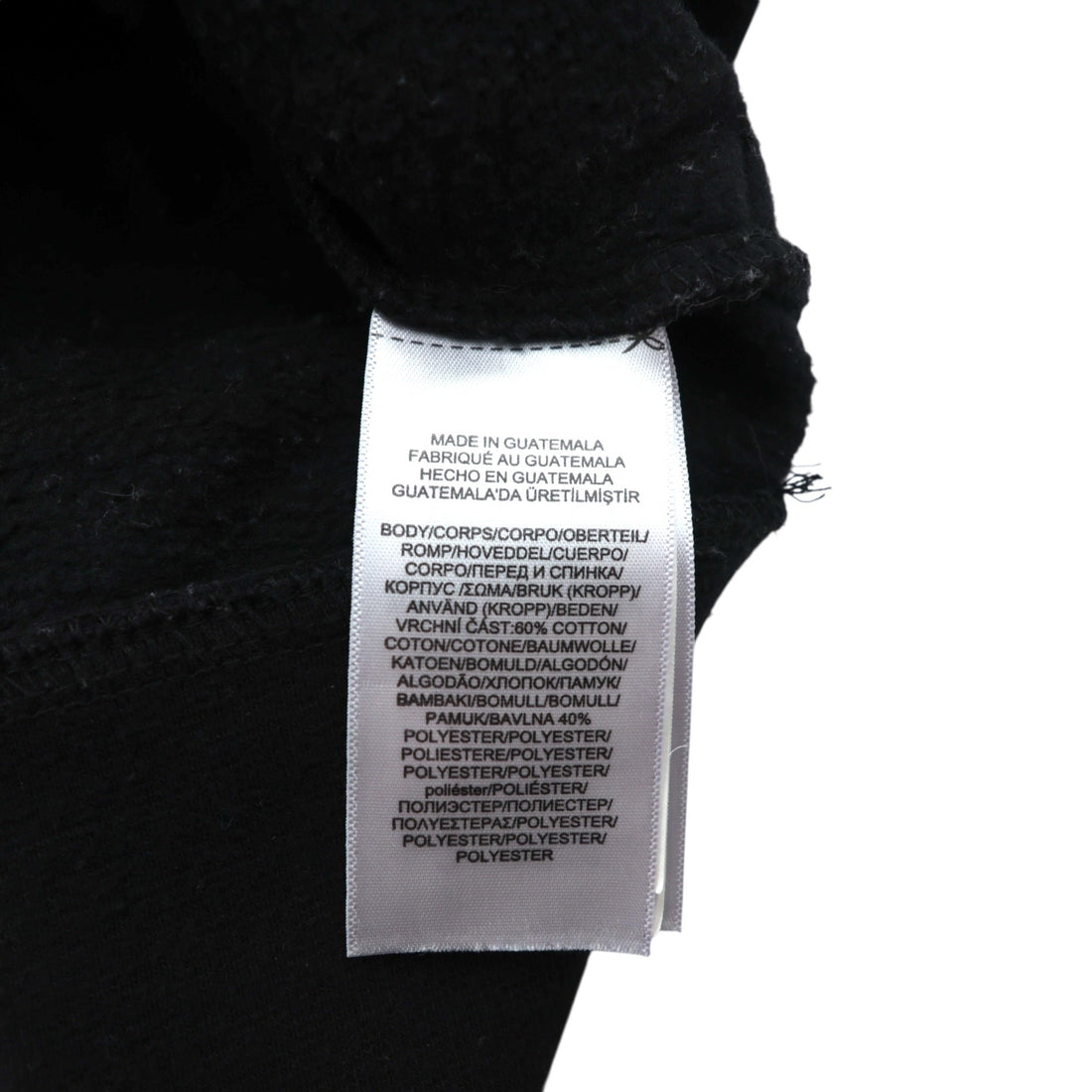 Polo Ralph Lauren Bear Front V Pullover Hoodie, Large, Black, Side Pockets