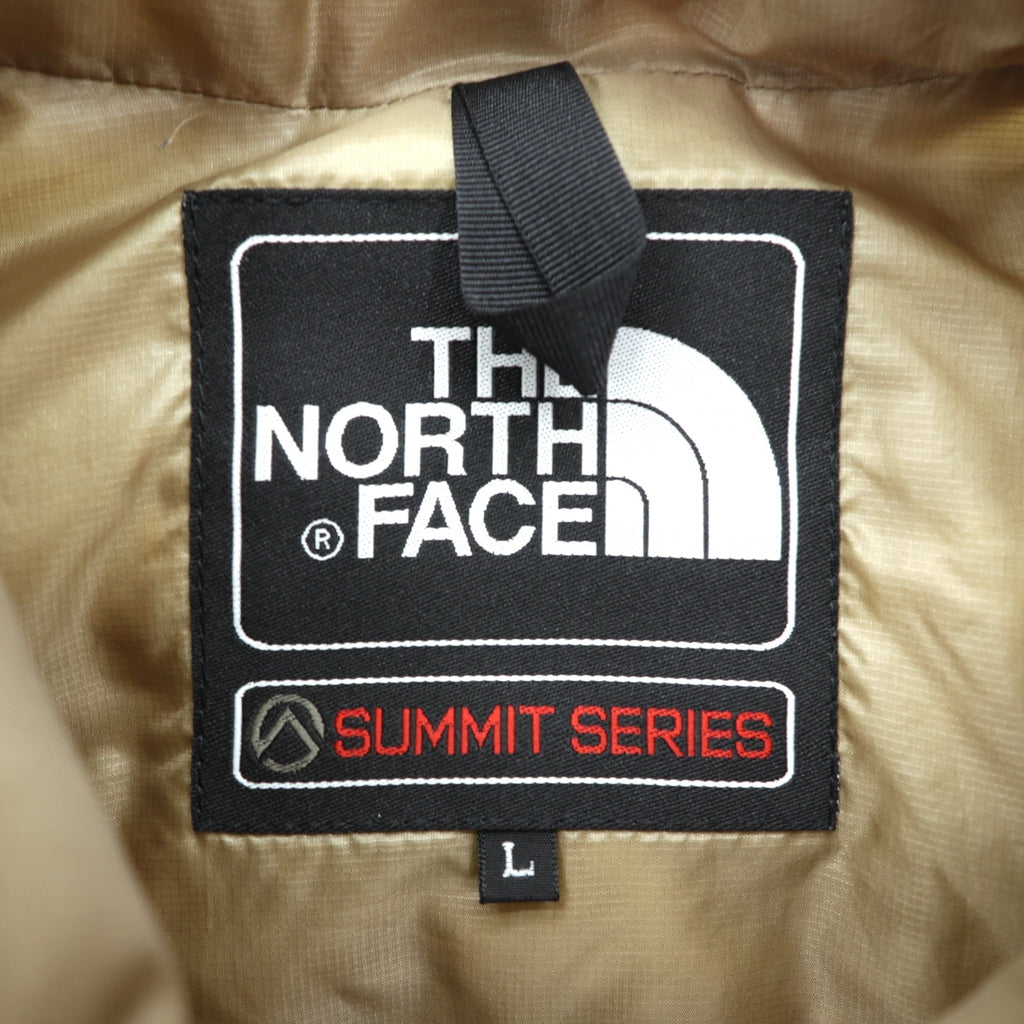 THE NORTH FACE アコンカグア Aconcagua Vest ダウンベスト L ベージュ ナイロン SUMMIT SERIES ND13300