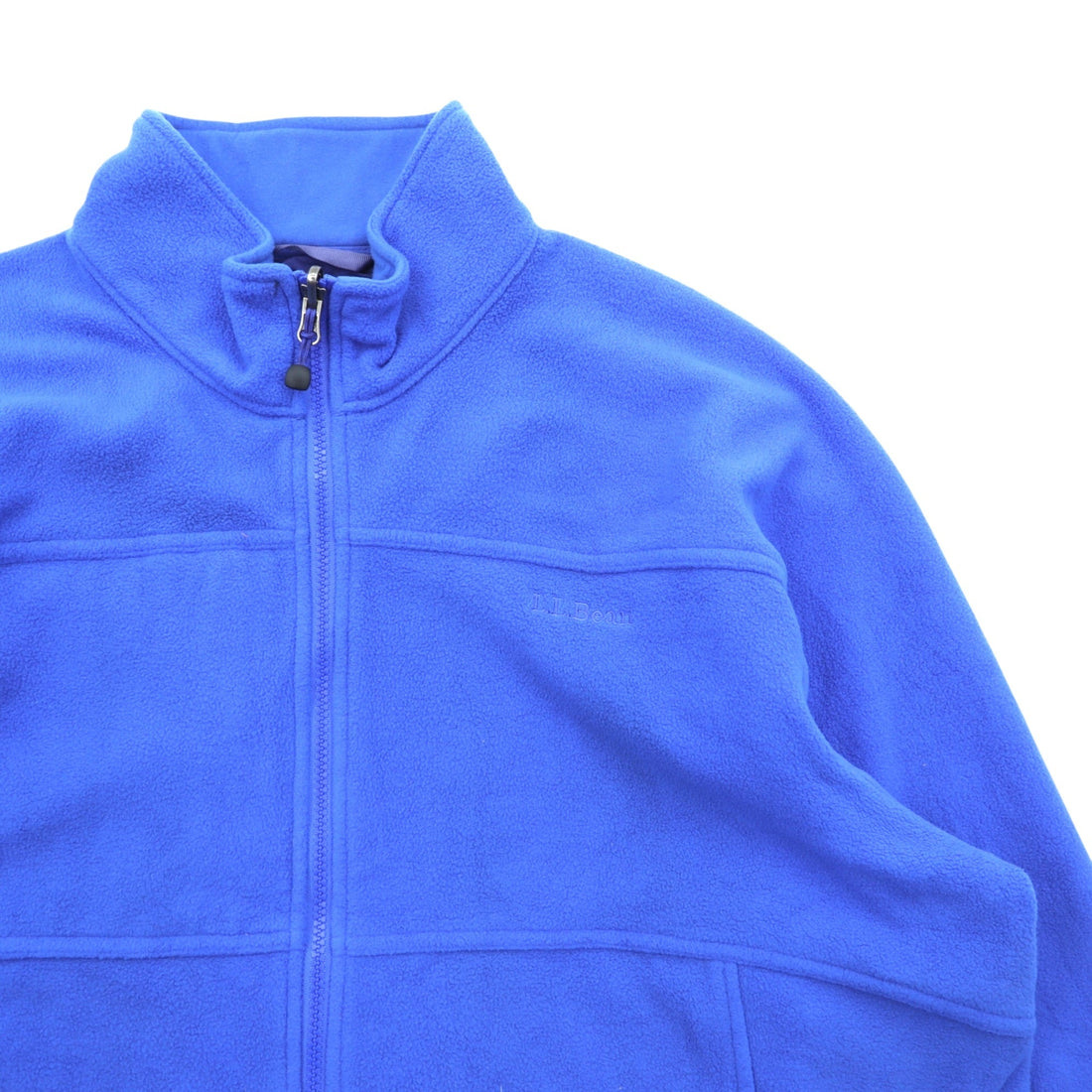 L.L.Bean Full Zip Fleece Jacket XL Blue Polyester 265276