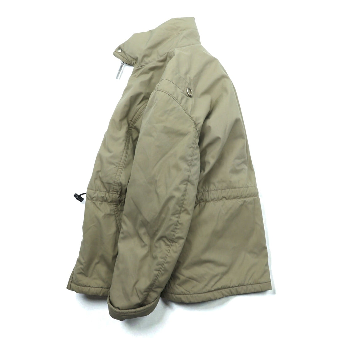 MIGHTY MAC 70s Made in USA Vintage T-Zip Goose Down Jacket, XL, Beige, Waist Drawcord