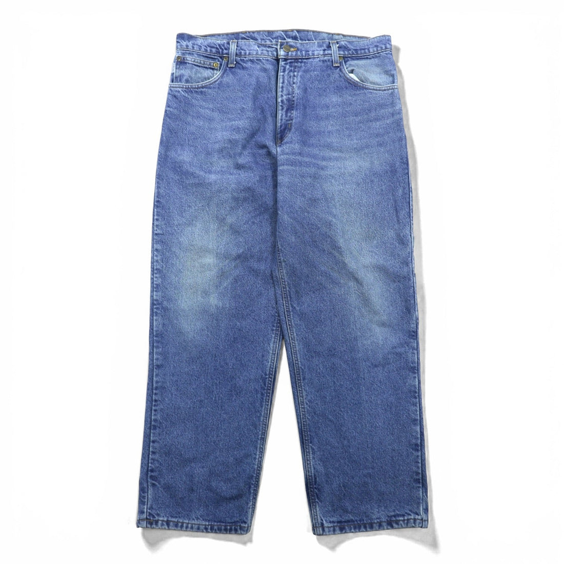 Carhartt 90s Relaxed Fit Flannel Lined Denim Pants, Jeans, XL, Indigo, Check Lining, Light Wash