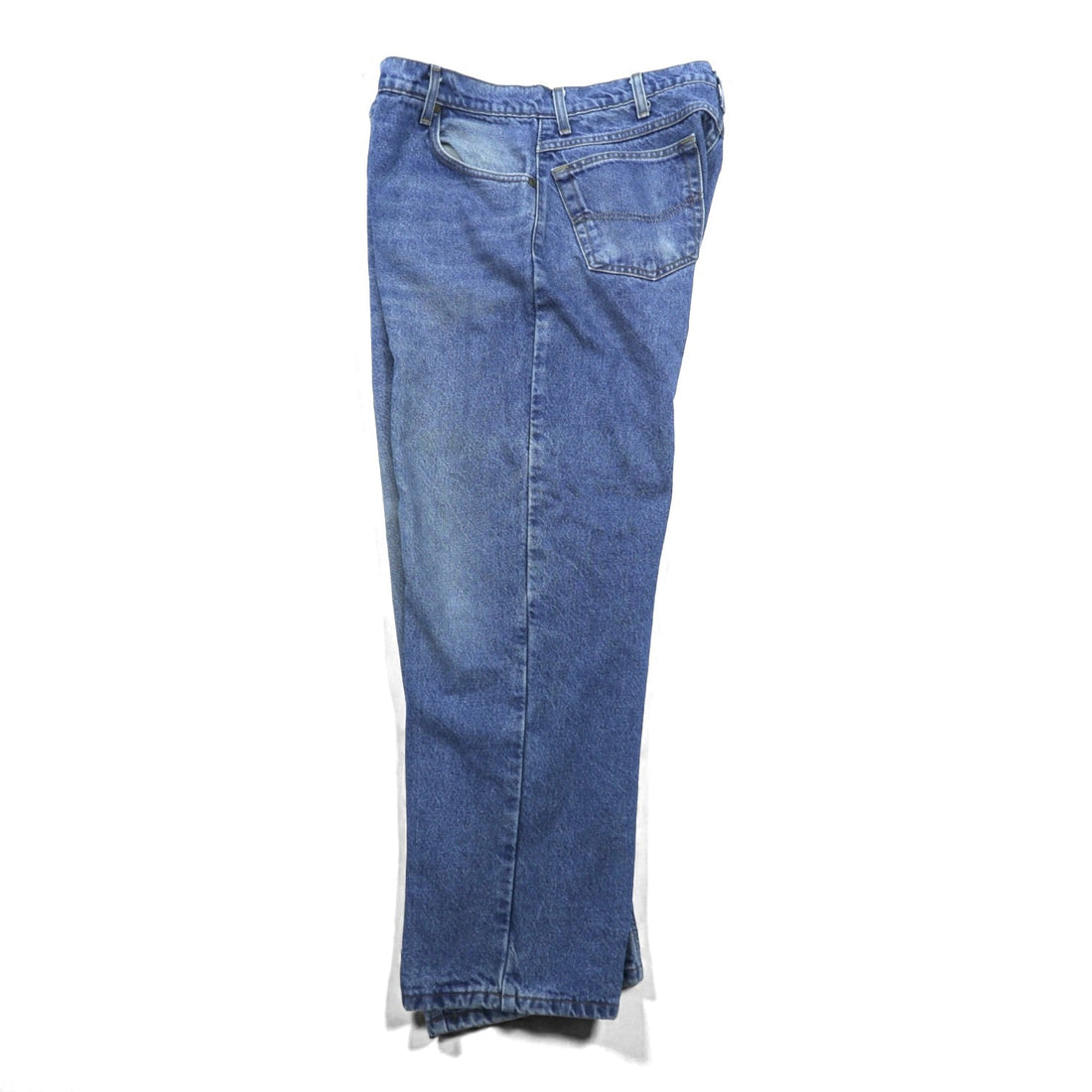 Carhartt 90s Relaxed Fit Flannel Lined Denim Pants, Jeans, XL, Indigo, Check Lining, Light Wash