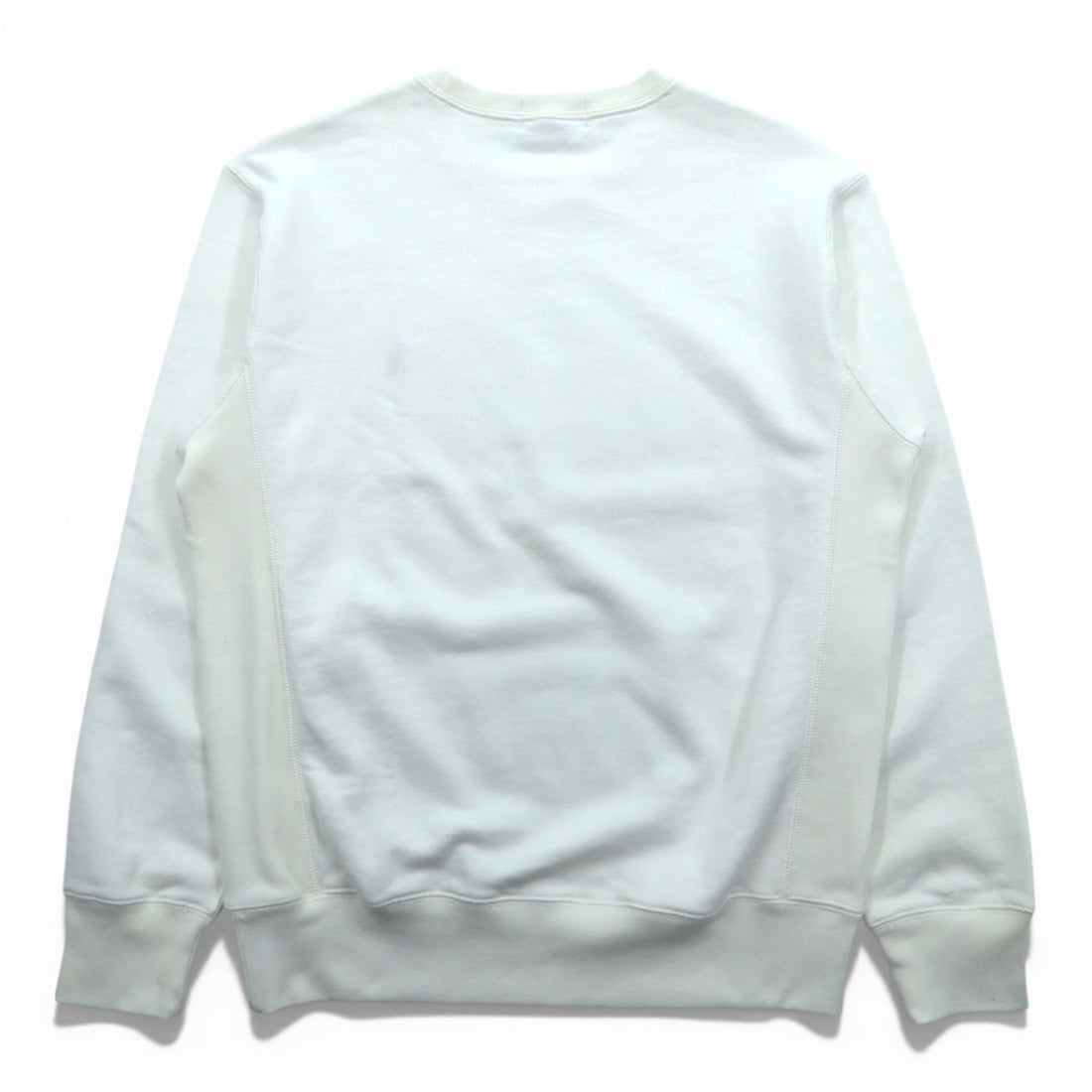 Polo Ralph Lauren 90s Front V Reverse Weave Sweatshirt, Size L, White, Small Pony Embroidery
