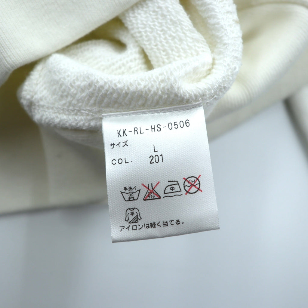 Polo Ralph Lauren 90年代 前V リバースウィーブ スウェット トレーナー L ホワイト スモールポニー刺繍