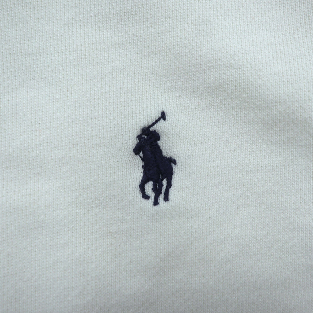 Polo Ralph Lauren 90年代 前V リバースウィーブ スウェット トレーナー L ホワイト スモールポニー刺繍