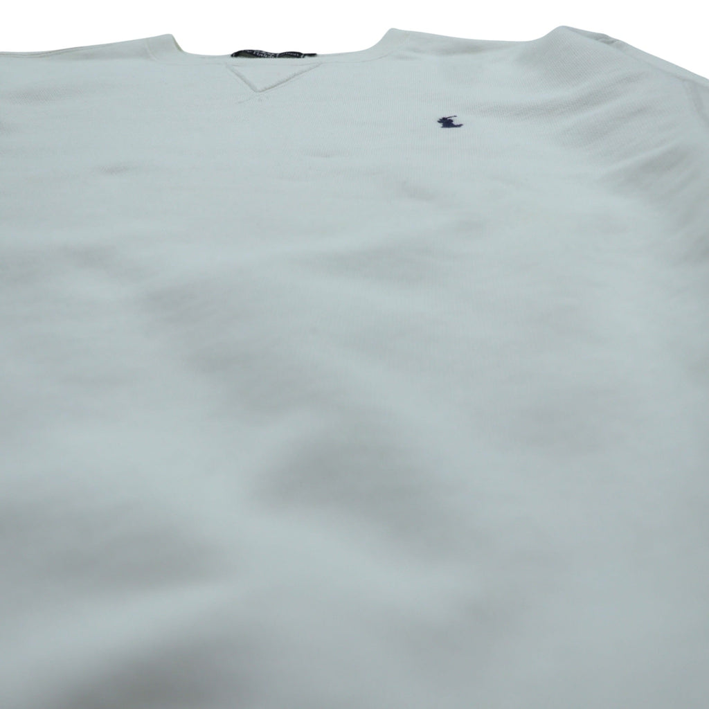 Polo Ralph Lauren 90年代 前V リバースウィーブ スウェット トレーナー L ホワイト スモールポニー刺繍