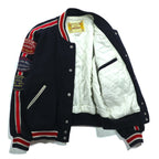 AVIREX 90年代 ヴィンテージ COLLEGIATE WEAR CHAMPS 1951-53 スタジャン L ウール レタード ワッペン