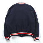 AVIREX 90年代 ヴィンテージ COLLEGIATE WEAR CHAMPS 1951-53 スタジャン L ウール レタード ワッペン