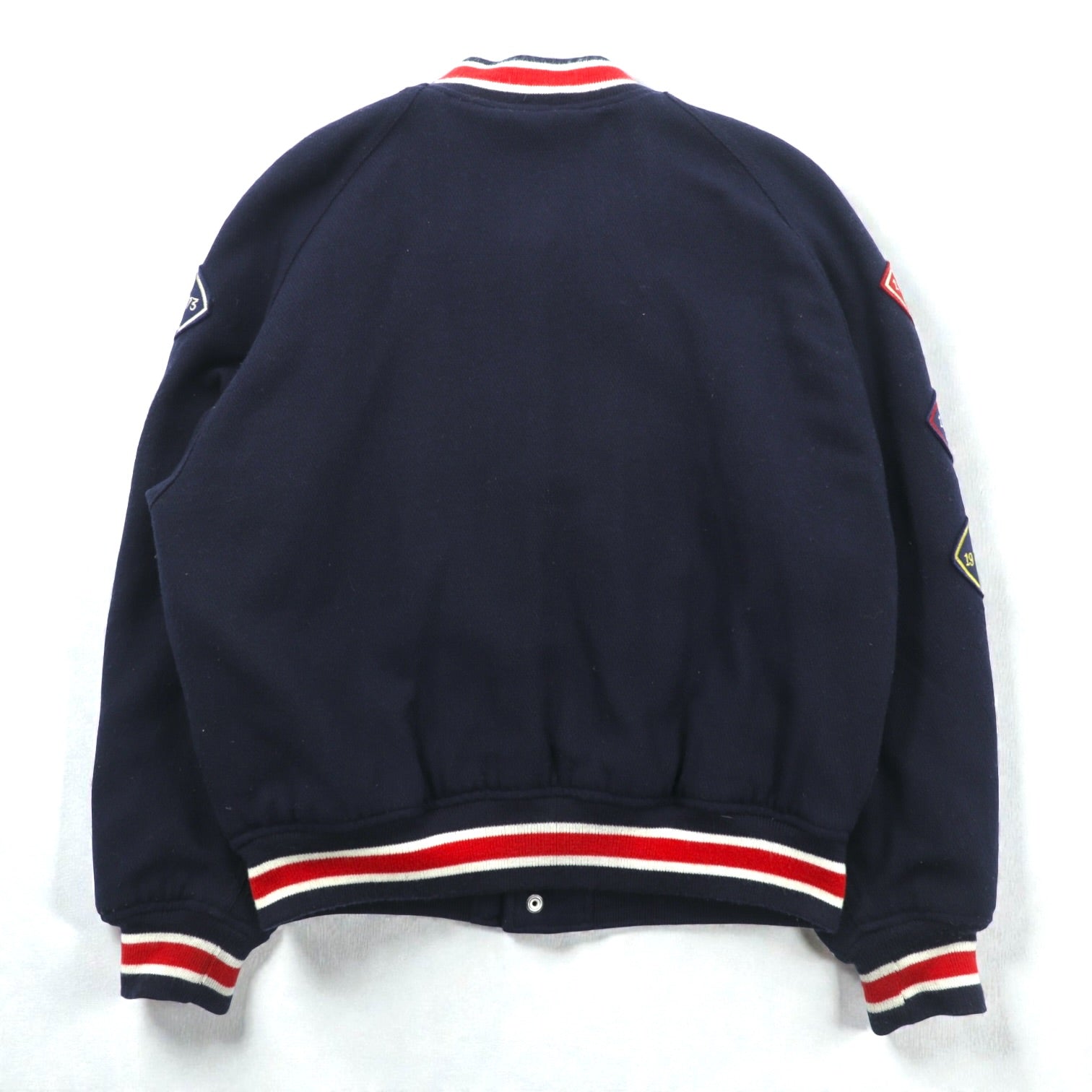 AVIREX 90年代 ヴィンテージ COLLEGIATE WEAR CHAMPS 1951-53 スタジャン L ウール レタード ワッペン