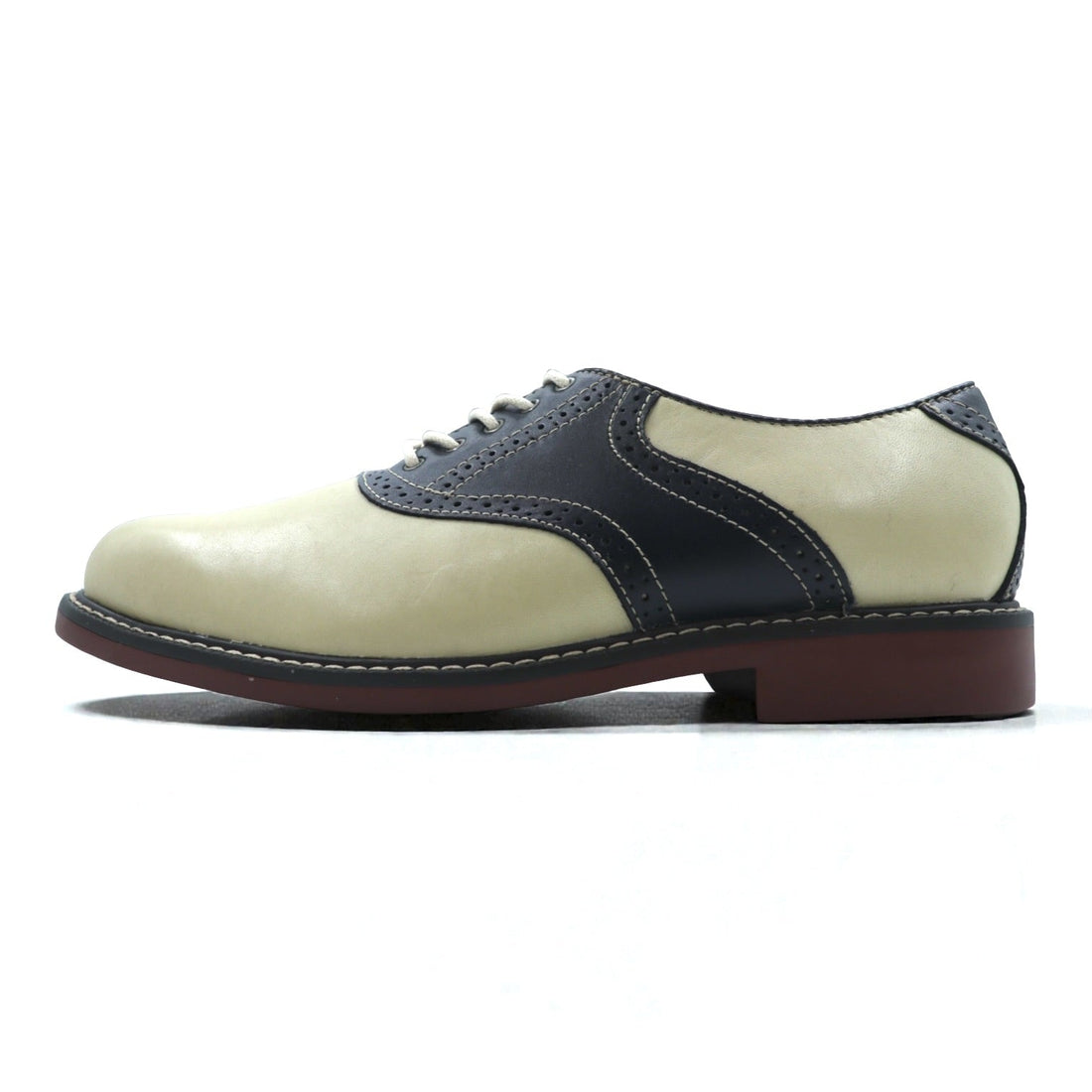 G.H.BASS Saddle Shoes, Dress Size 27cm, Beige Leather, Genuine BUCHANON, Unused