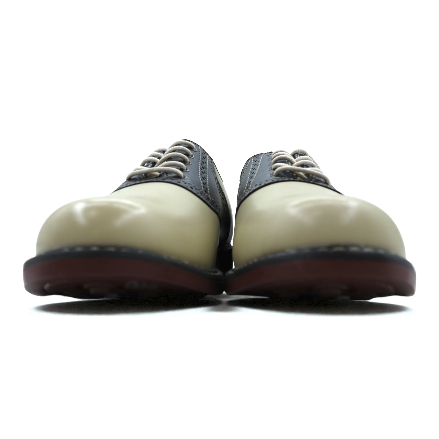 G.H.BASS サドルシューズ 2トーン コンビ ドレスシューズ 27cm ベージュ レザー 本革 BUCHANON