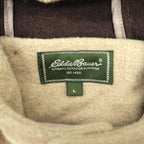 Eddie Bauer 90年代 ウール フーデッドコート  L ベージュ キルティングライナー 着脱式