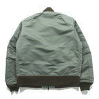 A BATHING APE L-2B フライトジャケット M カーキ ダブルジップ ナイロン エポレット ユーティリティポケット