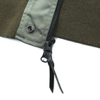 A BATHING APE L-2B フライトジャケット M カーキ ダブルジップ ナイロン エポレット ユーティリティポケット