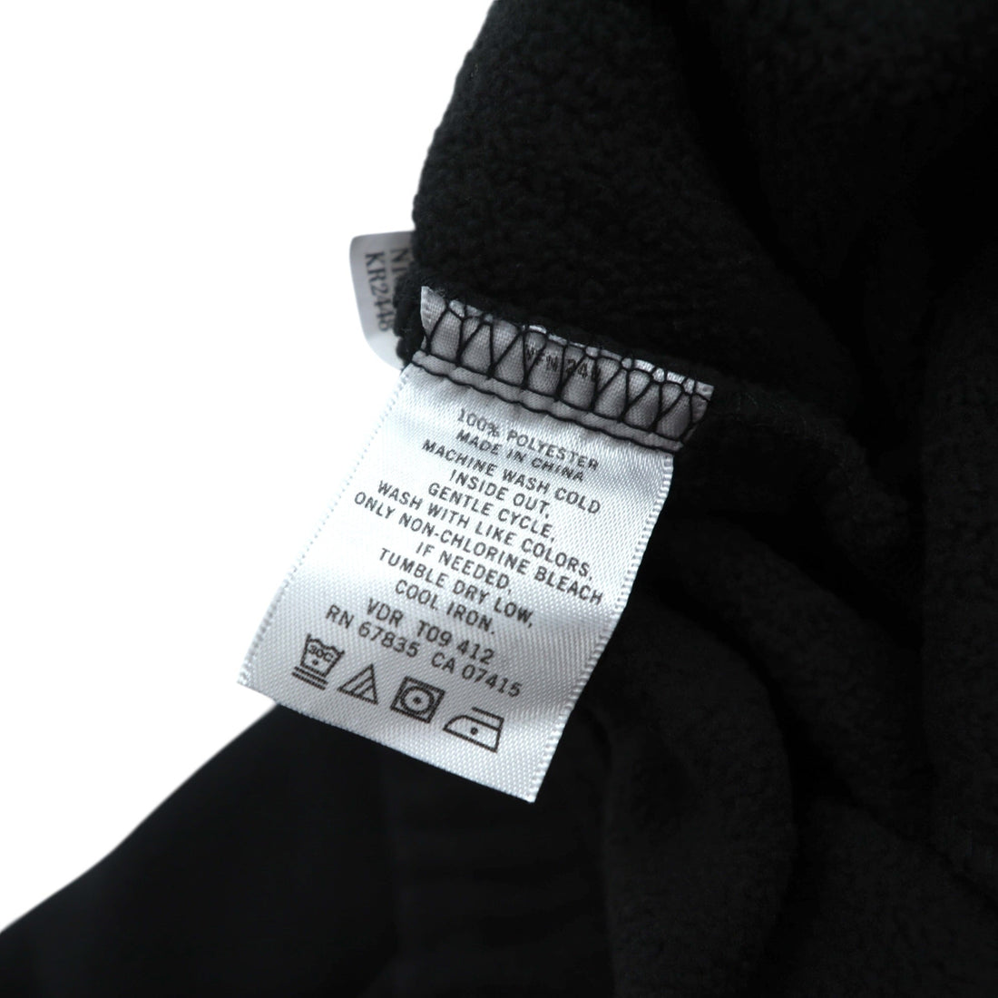 NAUTICA Fleece Easy Pants Chino Work L Black Polyester