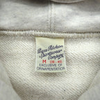 BUZZ RICKSON'S 染み込みプリント U.S AIR FORCE ジップパーカー M グレー LANGLEY A.F.BASE VIRGINIA