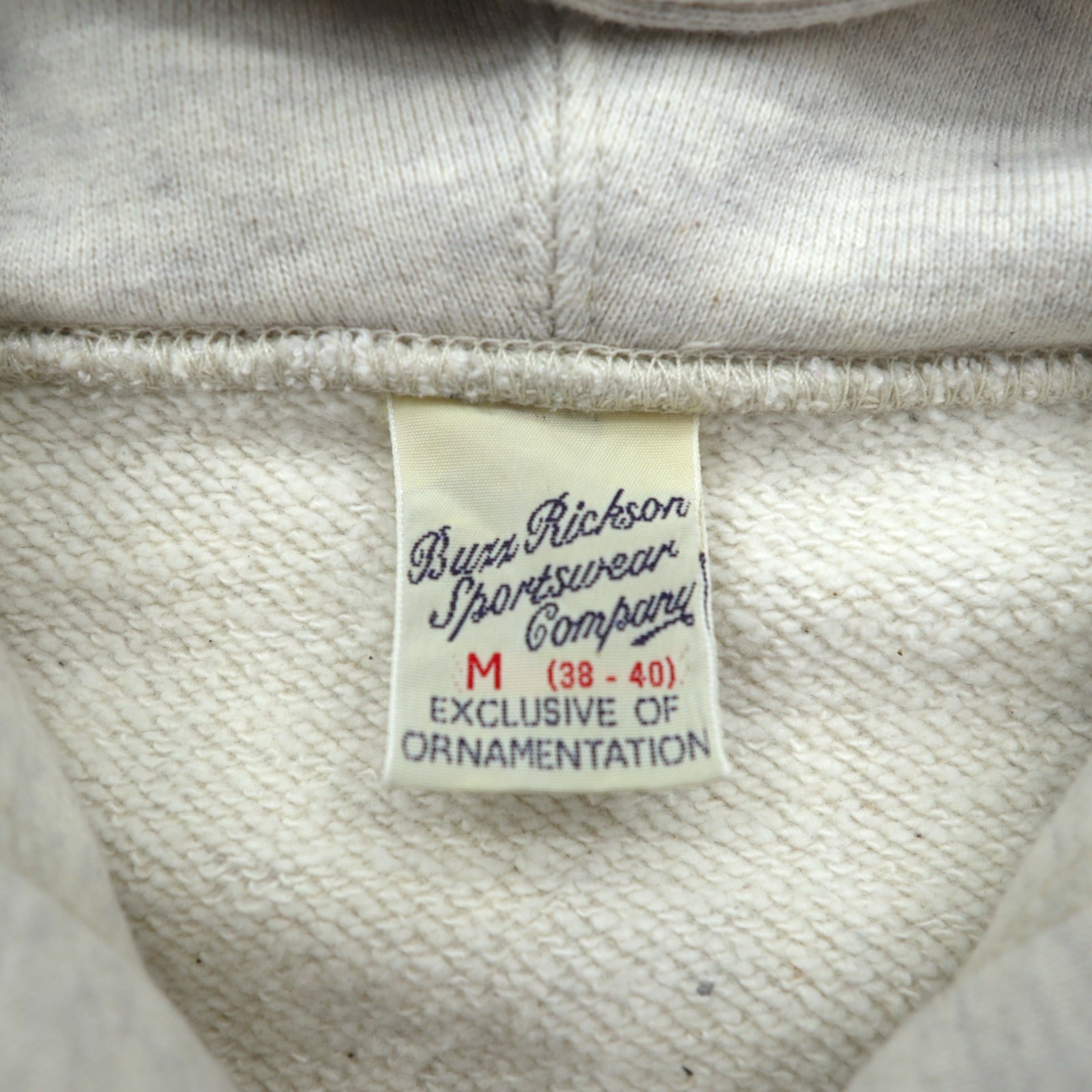 BUZZ RICKSON'S 染み込みプリント U.S AIR FORCE ジップパーカー M グレー LANGLEY A.F.BASE VIRGINIA