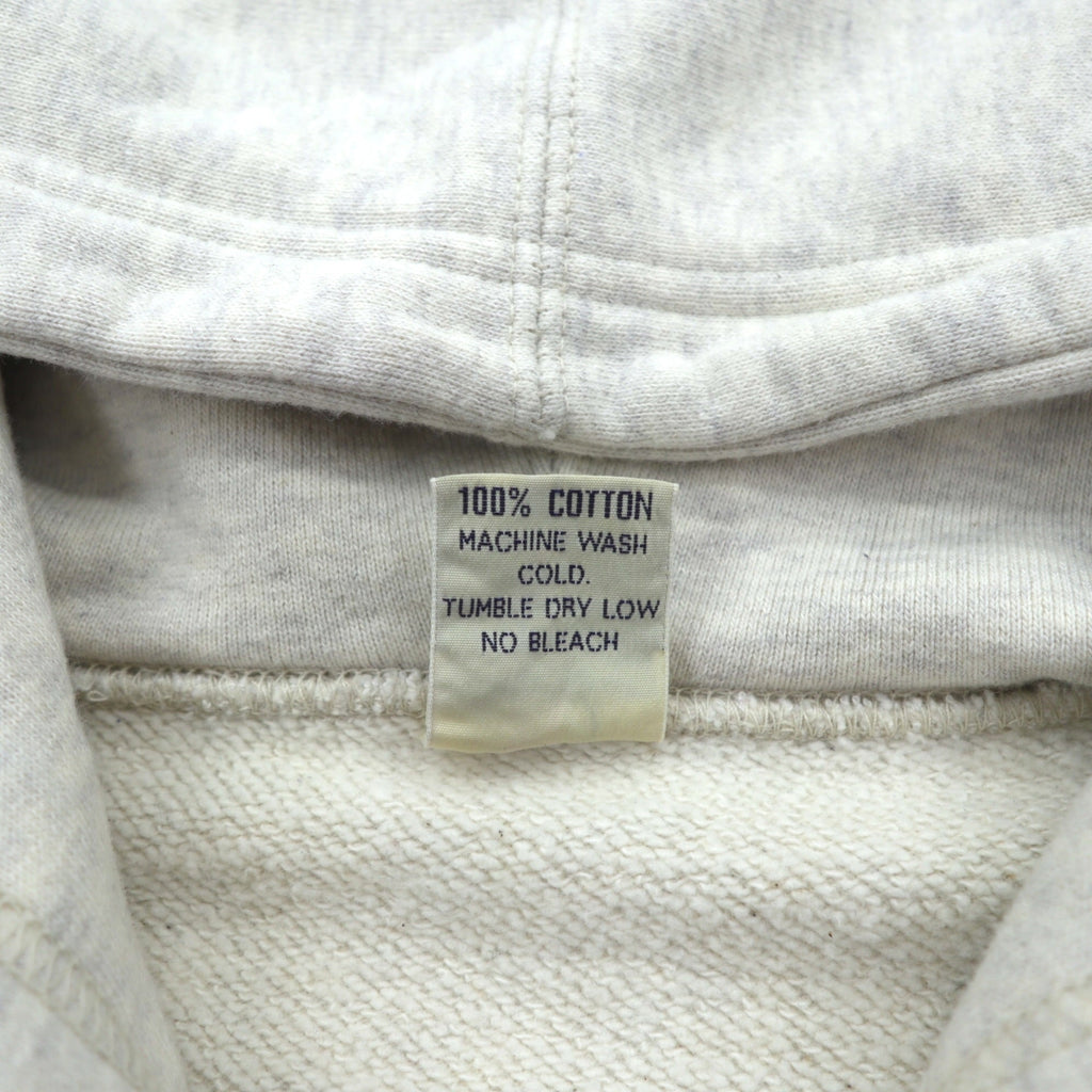 BUZZ RICKSON'S 染み込みプリント U.S AIR FORCE ジップパーカー M グレー LANGLEY A.F.BASE VIRGINIA