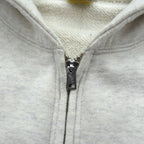 BUZZ RICKSON'S 染み込みプリント U.S AIR FORCE ジップパーカー M グレー LANGLEY A.F.BASE VIRGINIA