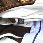 Polo Ralph Lauren コーデュロイ チノパンツ CLASSIC FIT スラックス L ブラウン 刺繍 アニマル 総柄 ハンティング