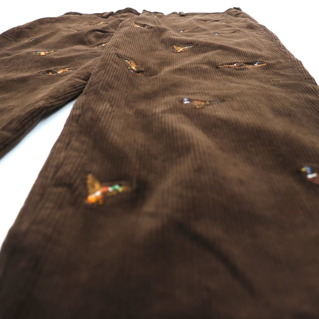 Polo Ralph Lauren コーデュロイ チノパンツ CLASSIC FIT スラックス L ブラウン 刺繍 アニマル 総柄 ハンティング