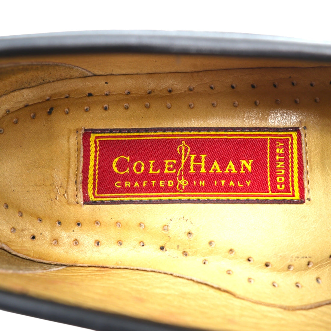 Cole Haan COUNTRY イタリア製 ホースビット ローファー 24cm ブラック レザー 本革 ラグソール F8030