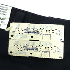 HAGGAR 70年代 USA製 ヴィンテージ フレア スラックス パンツ M ネイビー SCOVILLジップ デッドストック ブーツカット スタプレ 未使用品