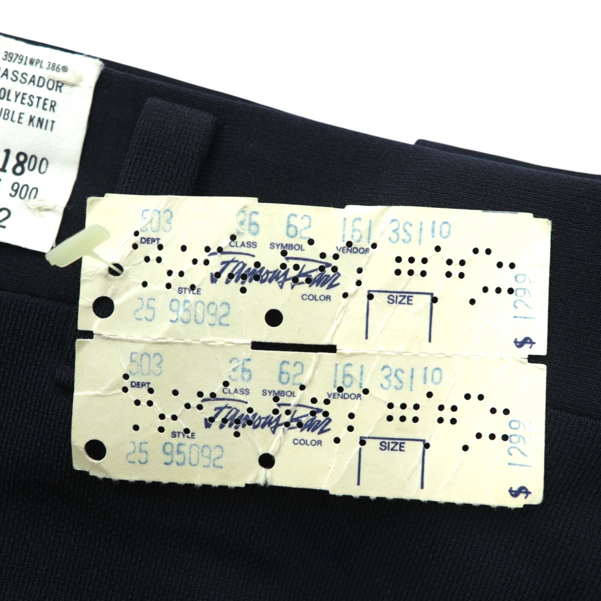 HAGGAR 70年代 USA製 ヴィンテージ フレア スラックス パンツ M ネイビー SCOVILLジップ デッドストック ブーツカット スタプレ 未使用品