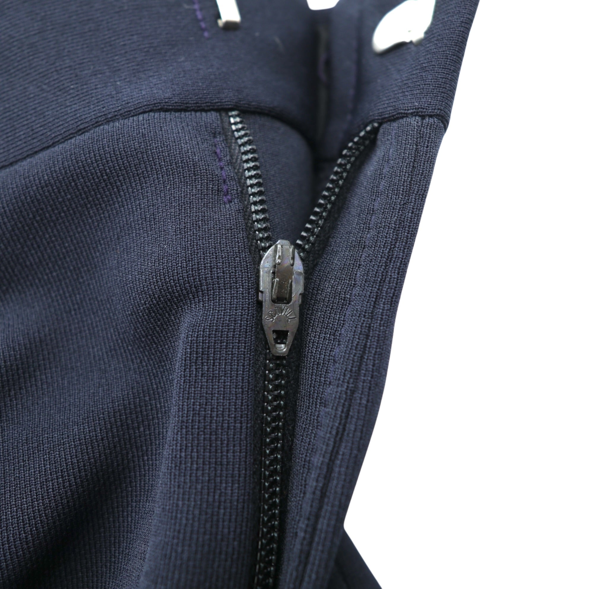 HAGGAR 70年代 USA製 ヴィンテージ フレア スラックス パンツ M ネイビー SCOVILLジップ デッドストック ブーツカット スタプレ 未使用品