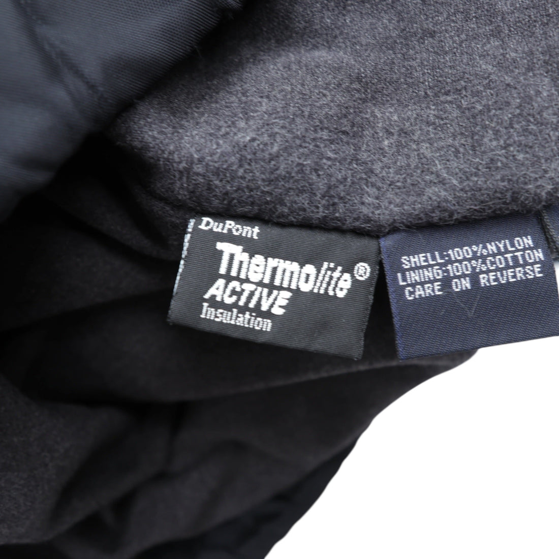NAUTICA 90年代 N-3B Thermolite ACTIVE 中綿 フライトジャケット M ブラック ナイロン ドローコード ラビットパーカー