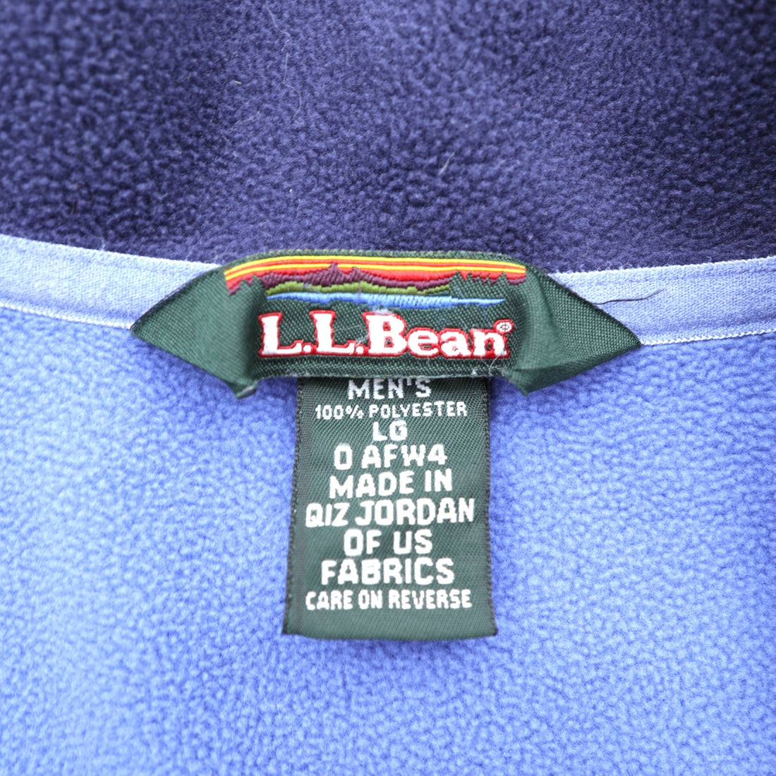 L.L.Bean POLARTEC Fleece Jacket L Navy Polyester AFW4