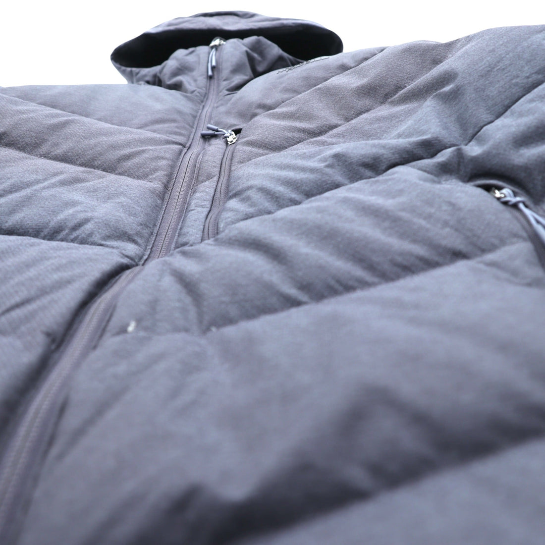 THE NORTH FACE 550フィルパワー グース ダウンジャケット L グレー 防水 DryVent ナイロン ドローコード Heavenly Down Jacket NF0A3KQZ