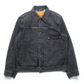 Levi's PREMIUM 1st タイプ 大戦モデル ビッグE デニム トラッカージャケット Gジャン S ブラック TYPE1 短丈 ビッグサイズ シンチバック ダブルプリーツ A3174-0000