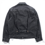 Levi's PREMIUM 1st タイプ 大戦モデル ビッグE デニム トラッカージャケット Gジャン S ブラック TYPE1 短丈 ビッグサイズ シンチバック ダブルプリーツ A3174-0000