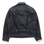 Levi's 大戦モデル 1st タイプ ビッグE デニム トラッカージャケット Gジャン S ブラック TYPE 1 短丈 ビッグサイズ シンチバック ダブルプリーツ PREMIUM A3174-0000