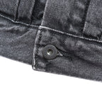 Levi's 大戦モデル 1st タイプ ビッグE デニム トラッカージャケット Gジャン S ブラック TYPE 1 短丈 ビッグサイズ シンチバック ダブルプリーツ PREMIUM A3174-0000