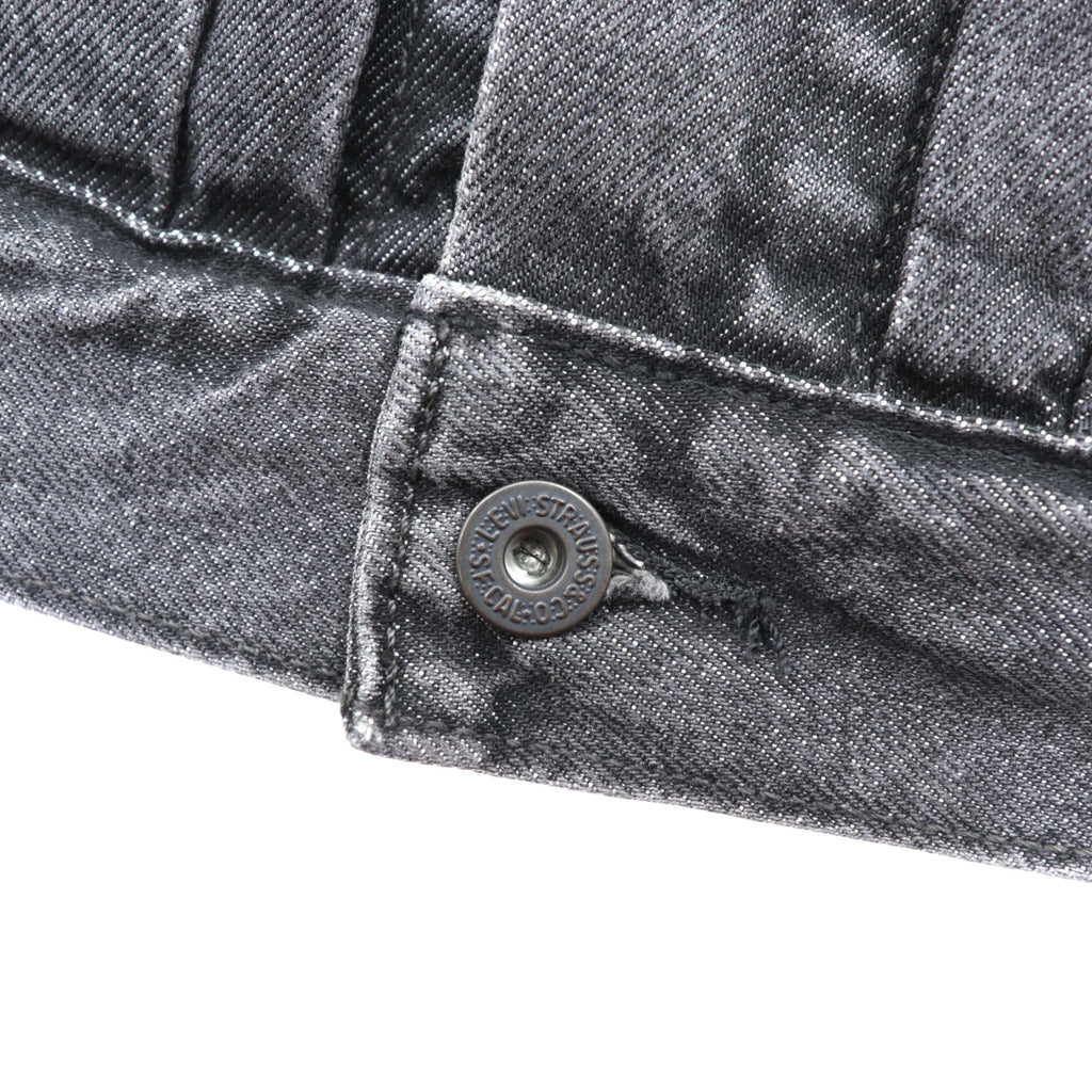 Levi's PREMIUM 1st タイプ 大戦モデル ビッグE デニム トラッカージャケット Gジャン S ブラック TYPE1 短丈 ビッグサイズ シンチバック ダブルプリーツ A3174-0000