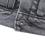 Levi's PREMIUM 1st タイプ 大戦モデル ビッグE デニム トラッカージャケット Gジャン S ブラック TYPE1 短丈 ビッグサイズ シンチバック ダブルプリーツ A3174-0000