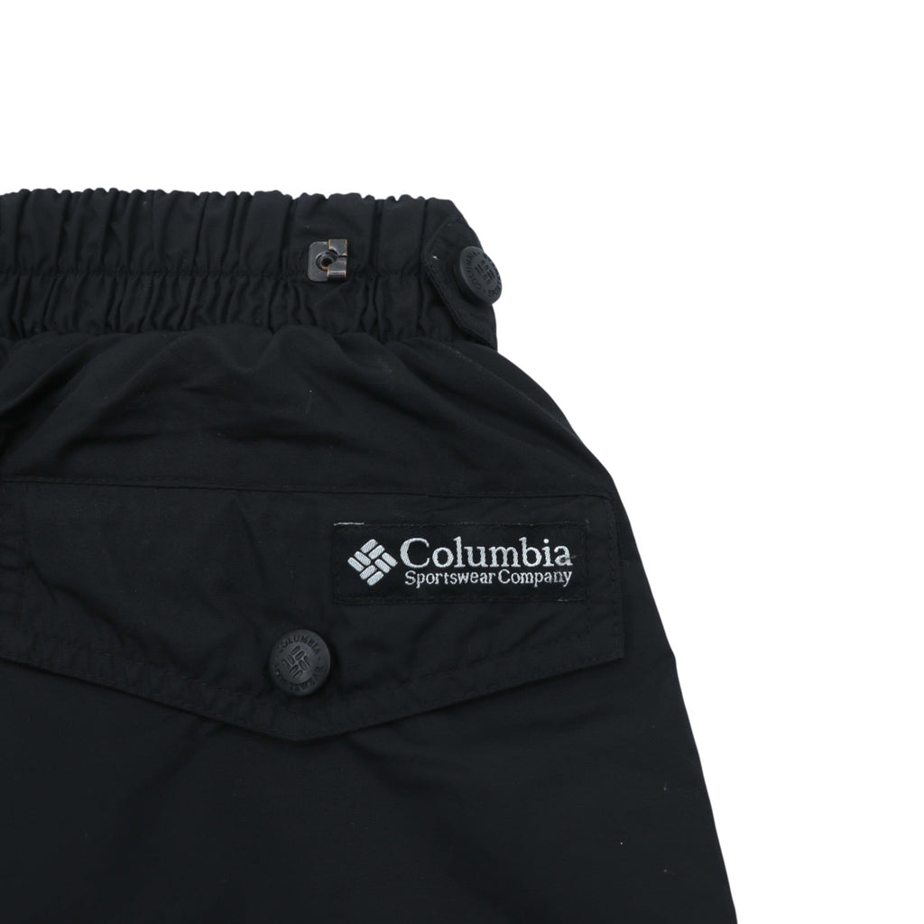 Columbia アウトドア 防水 ワイド ナイロン シェルパンツ L ブラック スキー スノーボード スノーゲイター SM8060
