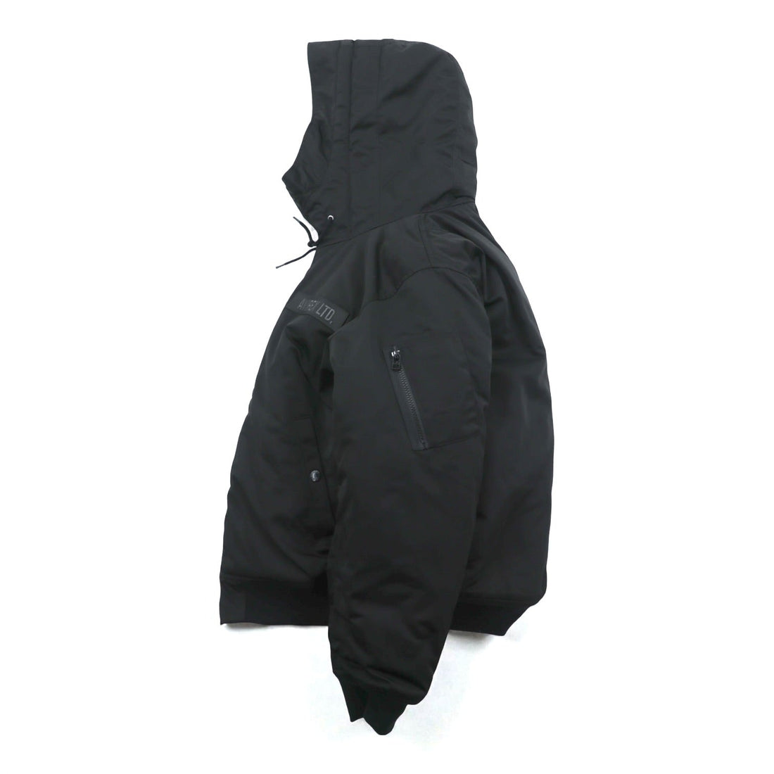 AVIREX Flight Jacket L Black Polyester 783-4252050 Hooded Padded Unused