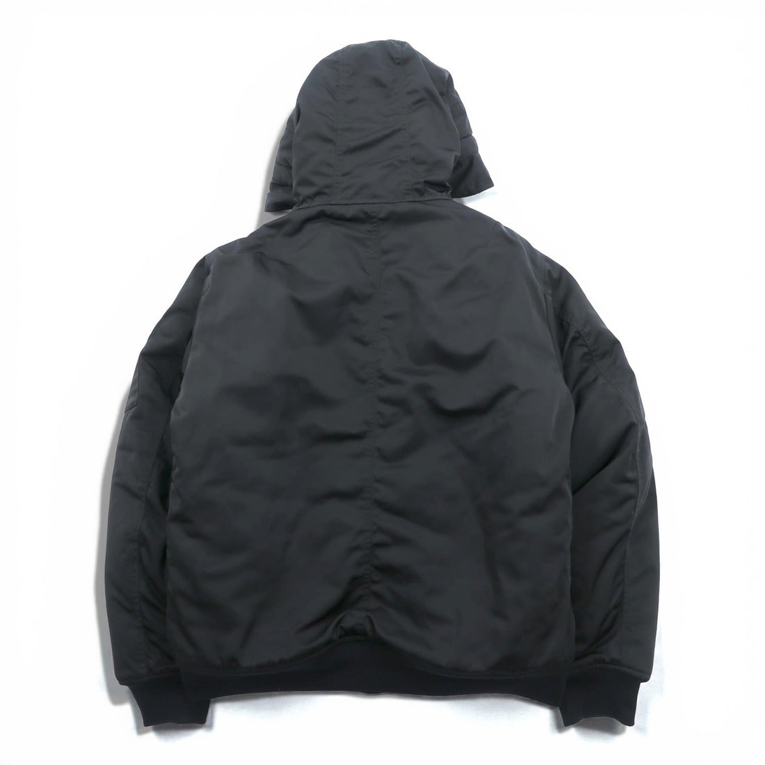 AVIREX Flight Jacket L Black Polyester 783-4252050 Hooded Padded Unused