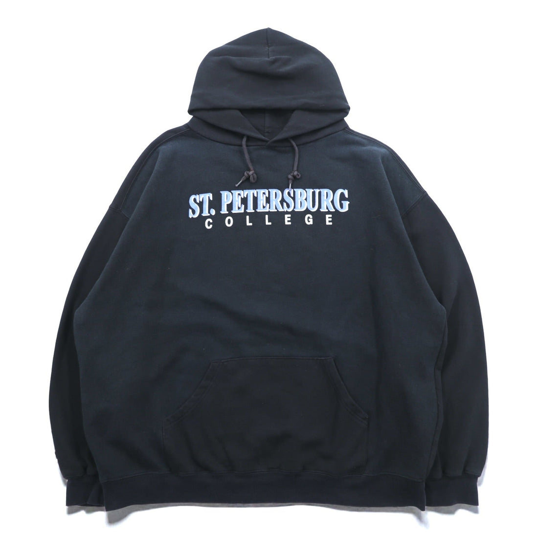 JANSPORT College Print Hoodie, XL, Black Cotton, Big Size, St. Petersburg